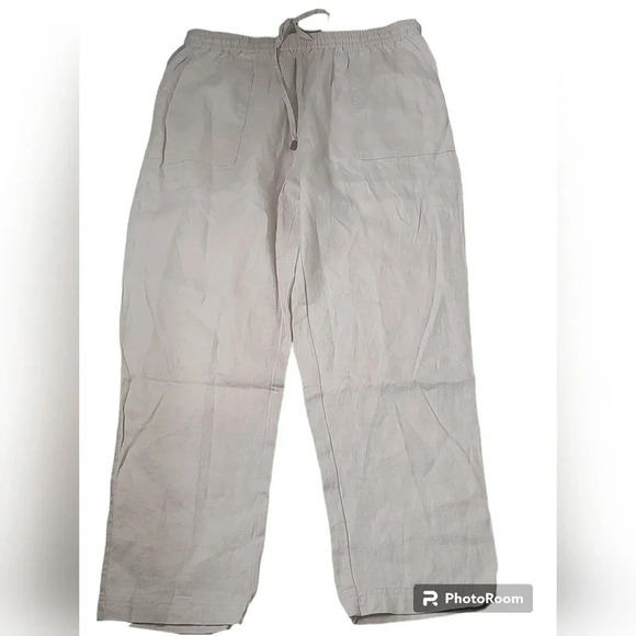 Woolovers Elasticated Waist Linen Culottes - Picture 4 of 7